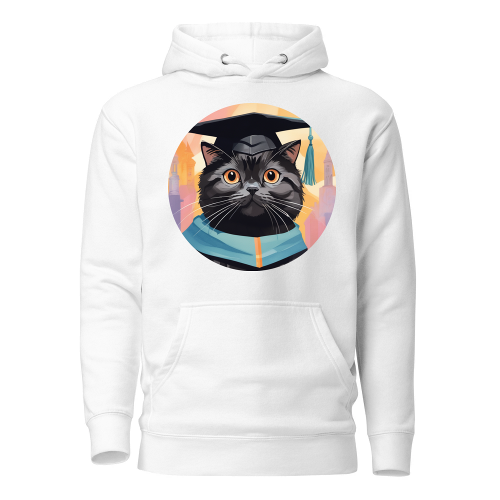 PugMug Custom Black Scottish Fold Cat Hoodie