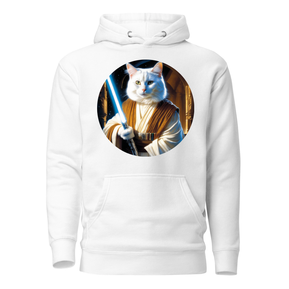 PugMug Custom White Companion Cat Hoodie