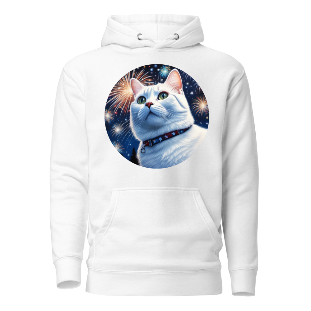 PugMug Custom White American Shorthair Cat Hoodie