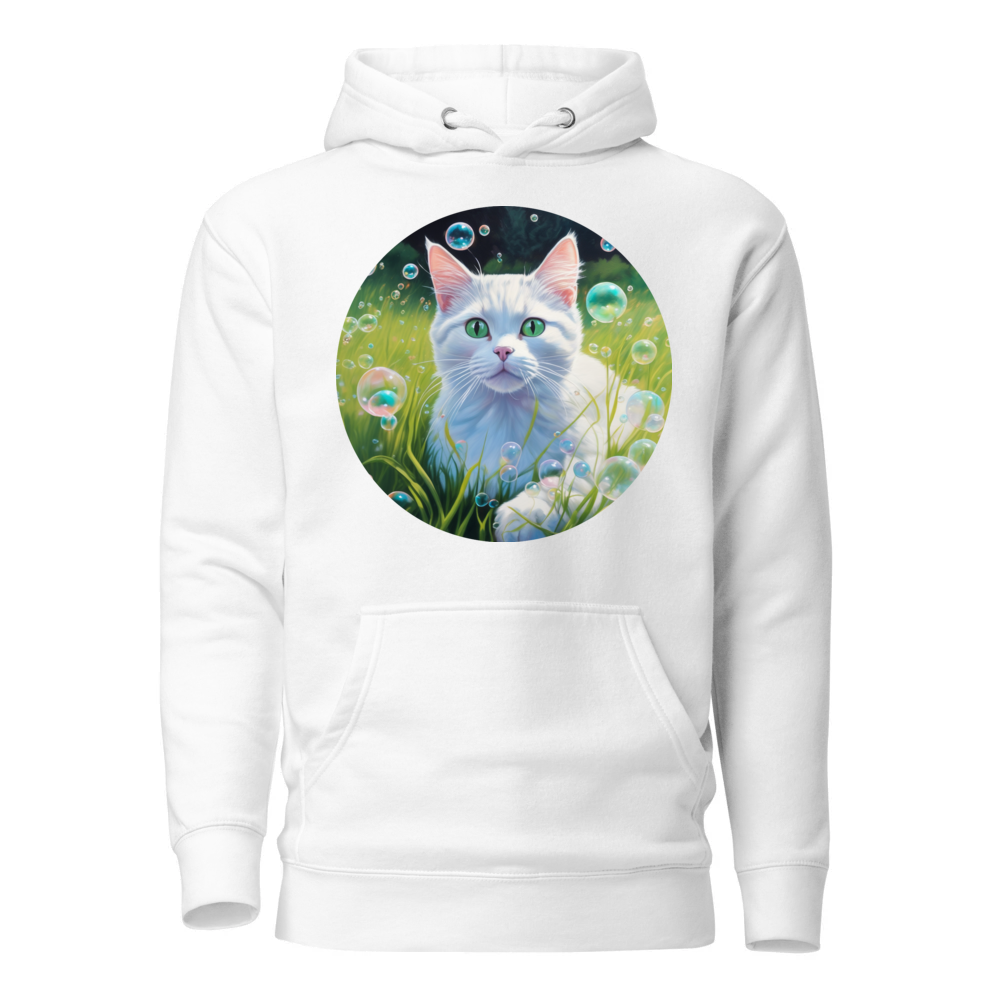 PugMug Custom White Companion Cat Hoodie