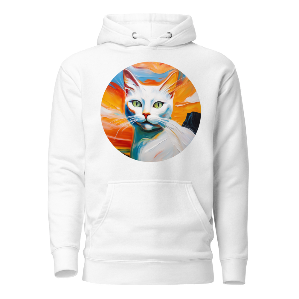 PugMug Custom White Companion Cat Hoodie