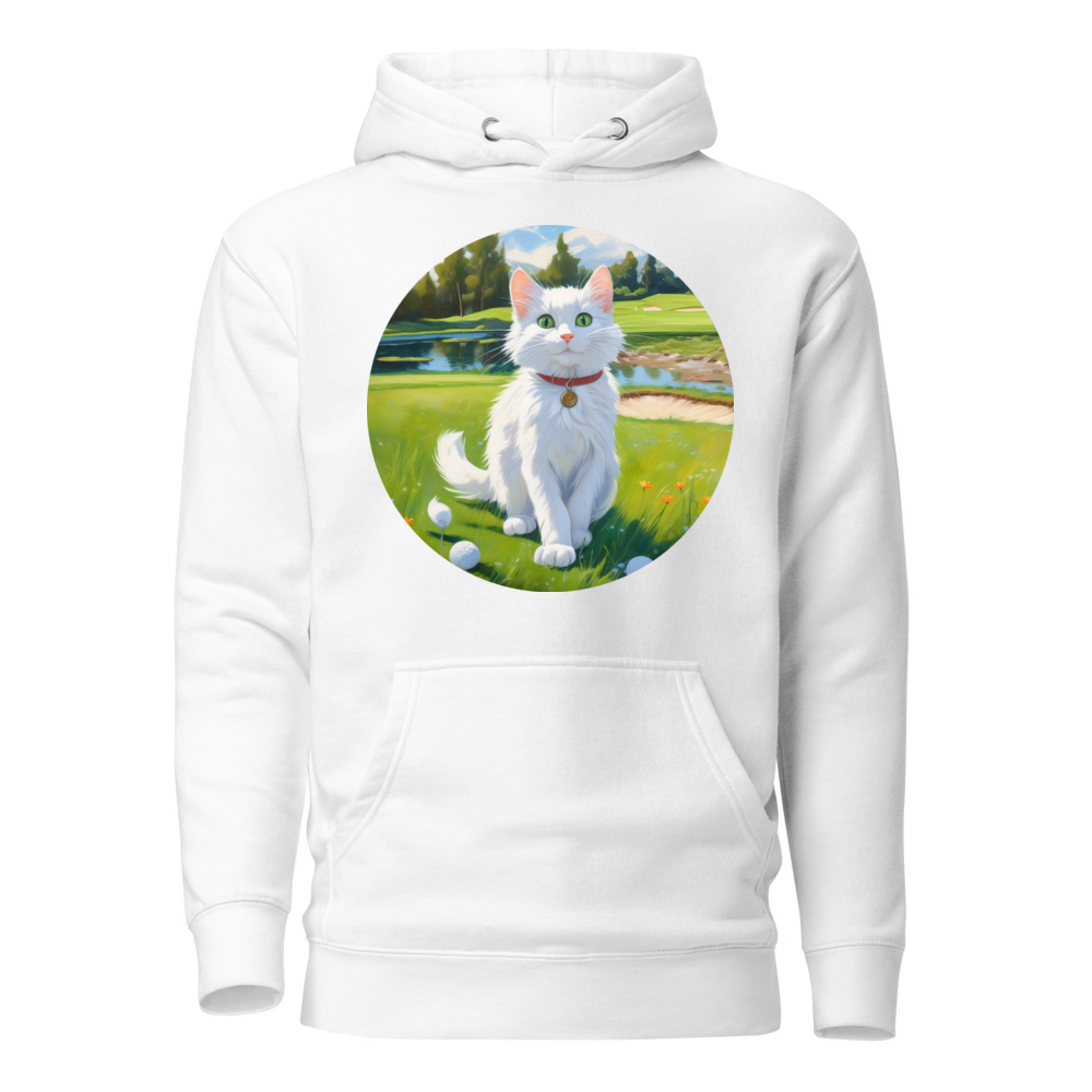 PugMug Custom White Companion Cat Hoodie