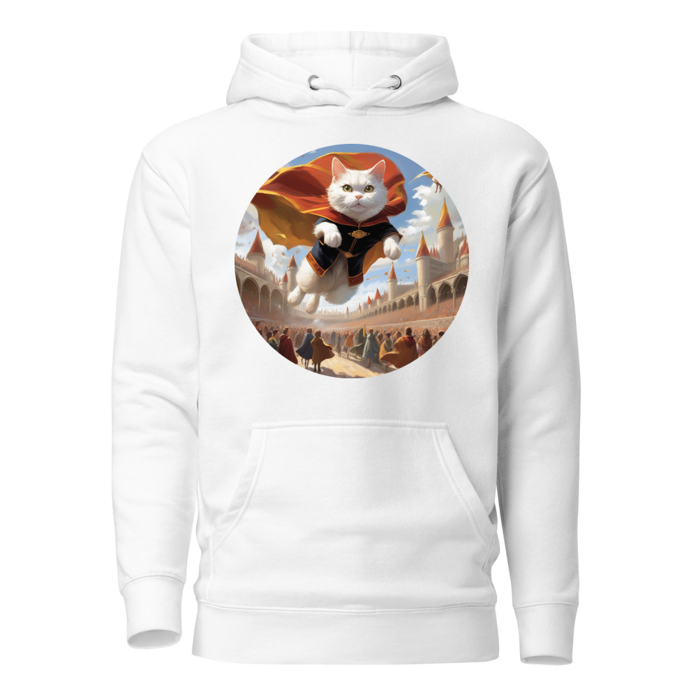 PugMug Custom White Companion Cat Hoodie