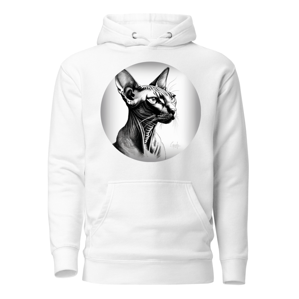 PugMug Custom Black Sphynx Cat Hoodie