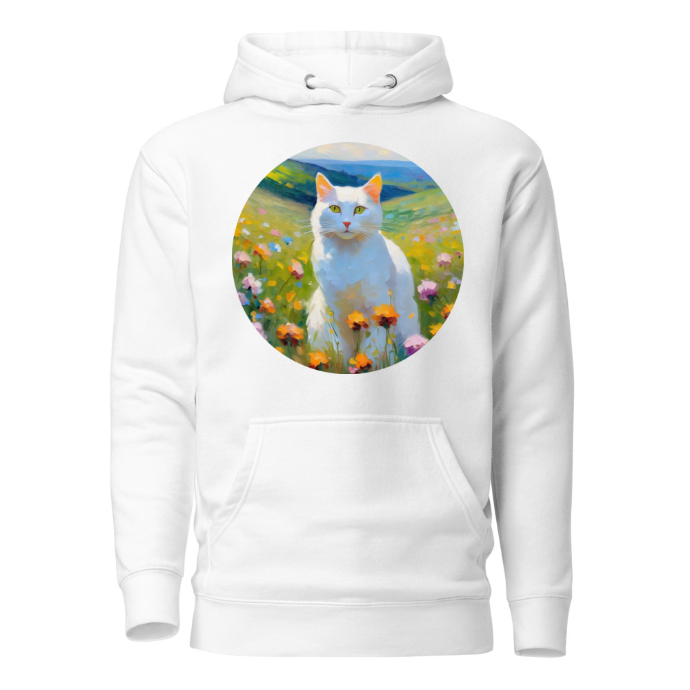 PugMug Custom White Companion Cat Hoodie