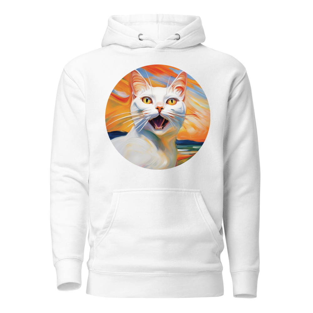 PugMug Custom White Companion Cat Hoodie