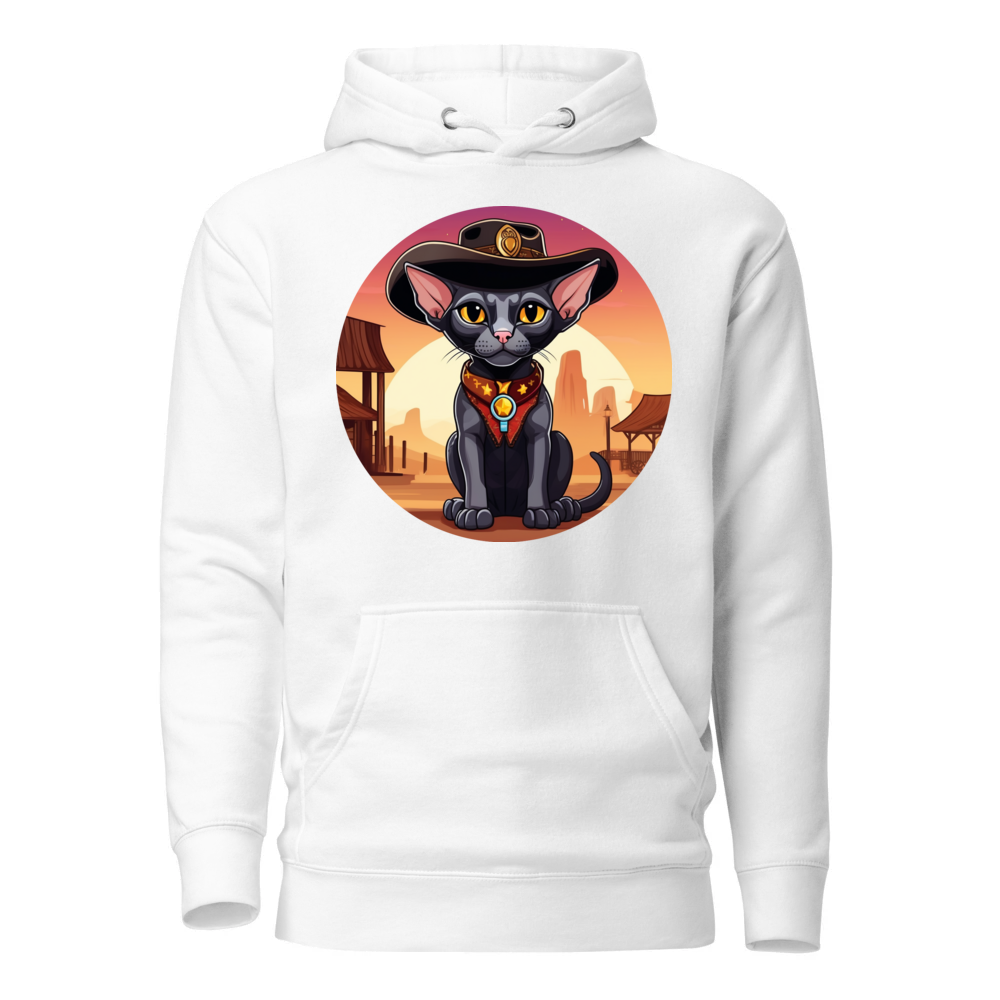 PugMug Custom Black Sphynx Cat Hoodie