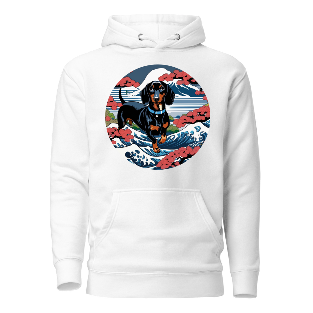 PugMug Custom Black Dachshund Hoodie