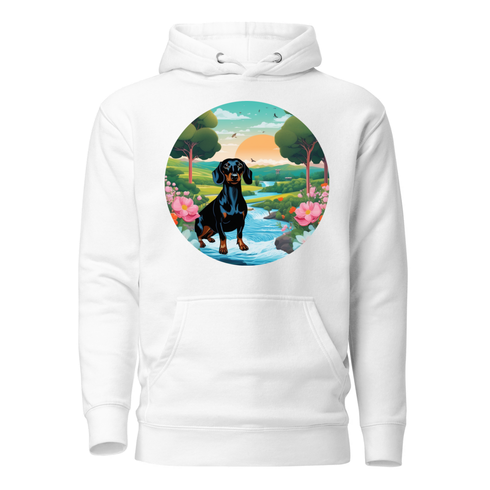 PugMug Custom Black Dachshund Hoodie