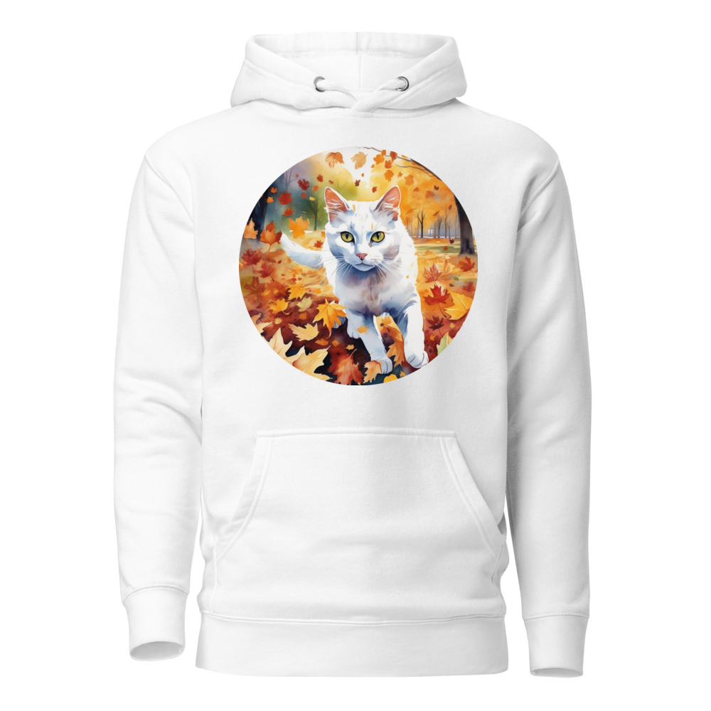 PugMug Custom White Companion Cat Hoodie
