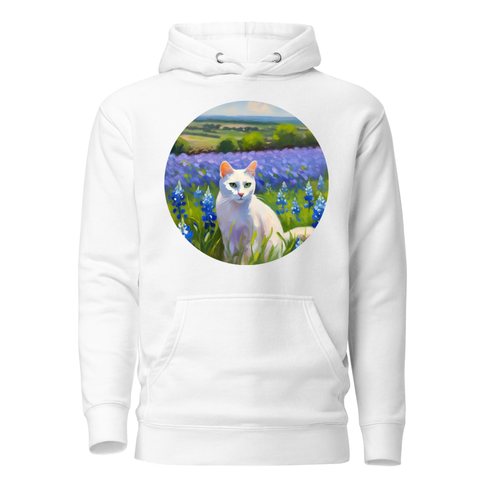 PugMug Custom White Companion Cat Hoodie