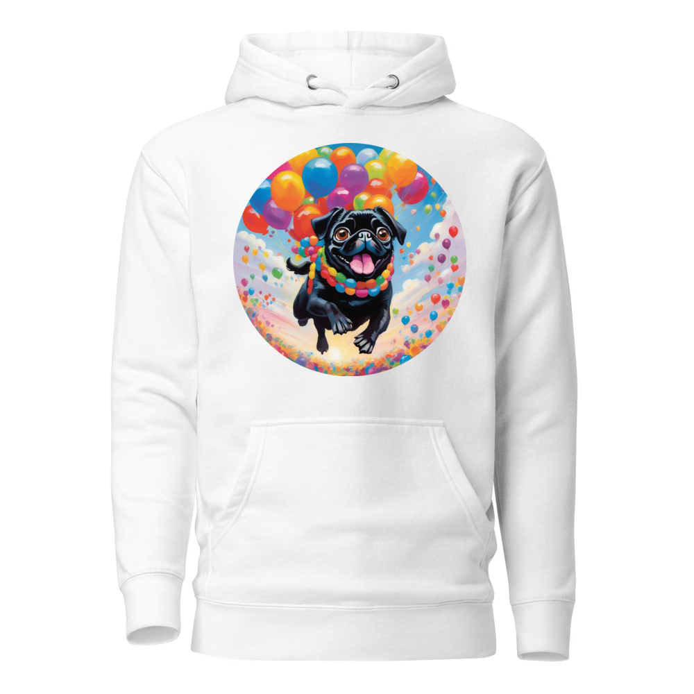 PugMug Custom Black Pug Hoodie