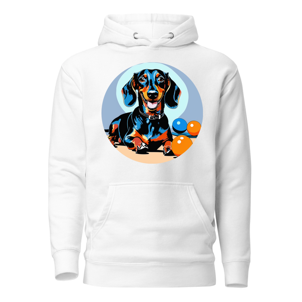PugMug Custom Black Dachshund Hoodie
