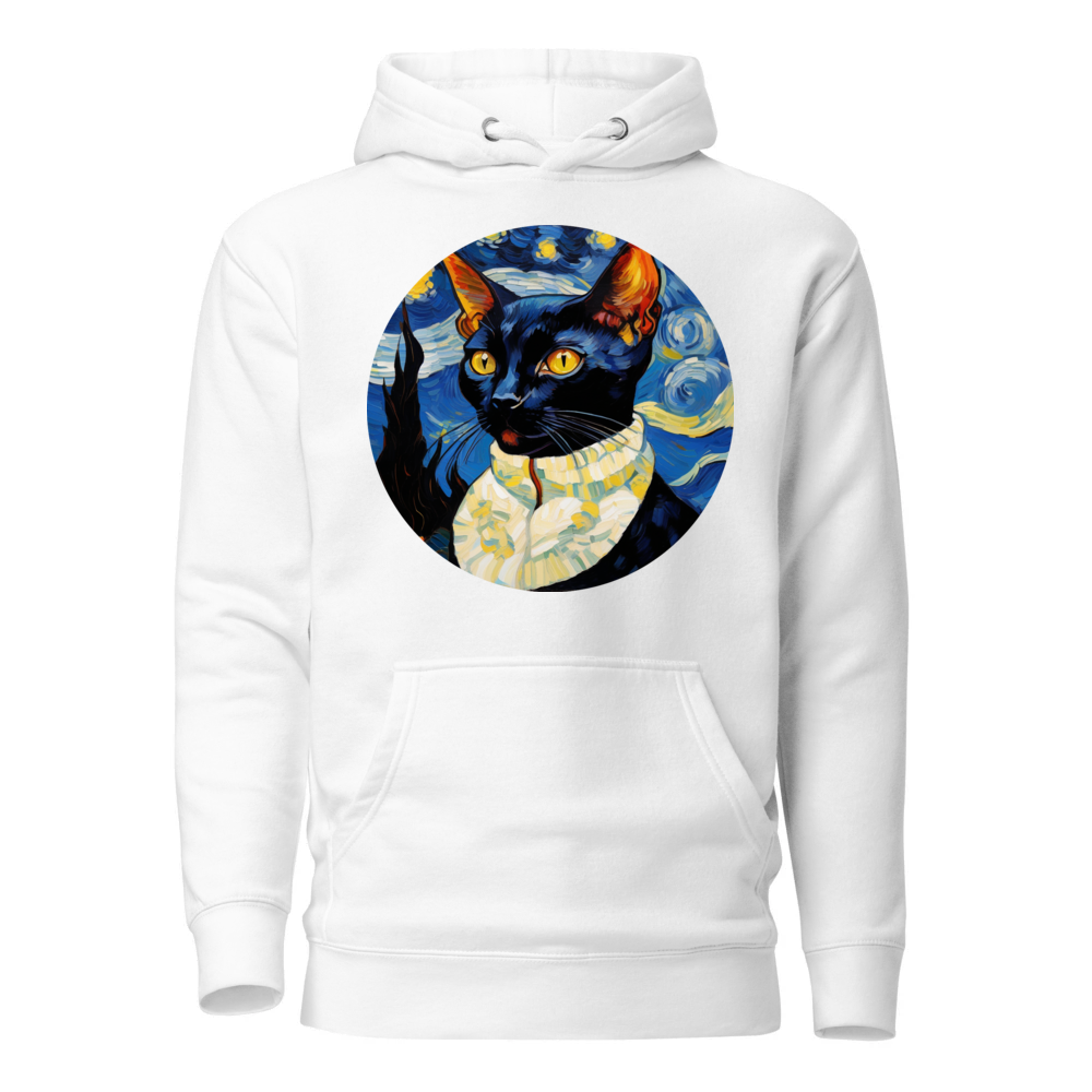 PugMug Custom Black Devon Rex Cat Hoodie