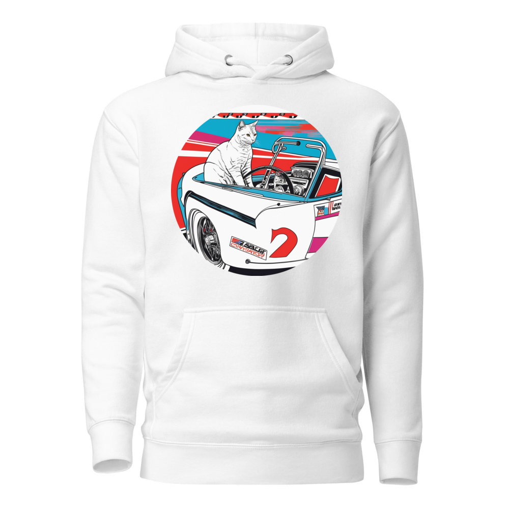 PugMug Custom White Companion Cat Hoodie