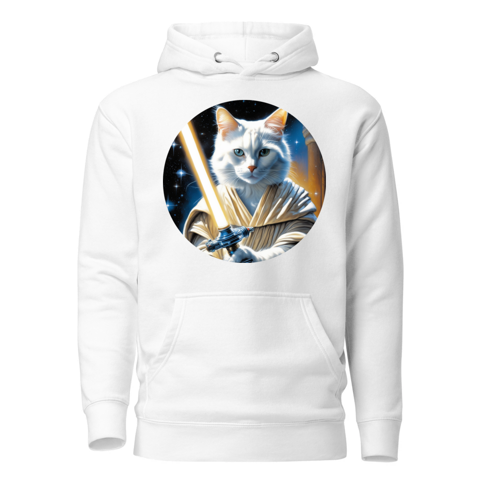 PugMug Custom White Companion Cat Hoodie
