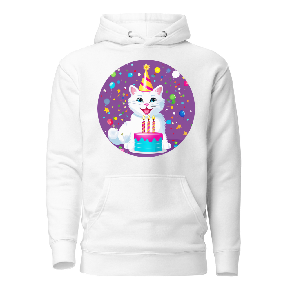 PugMug Custom White Companion Cat Hoodie