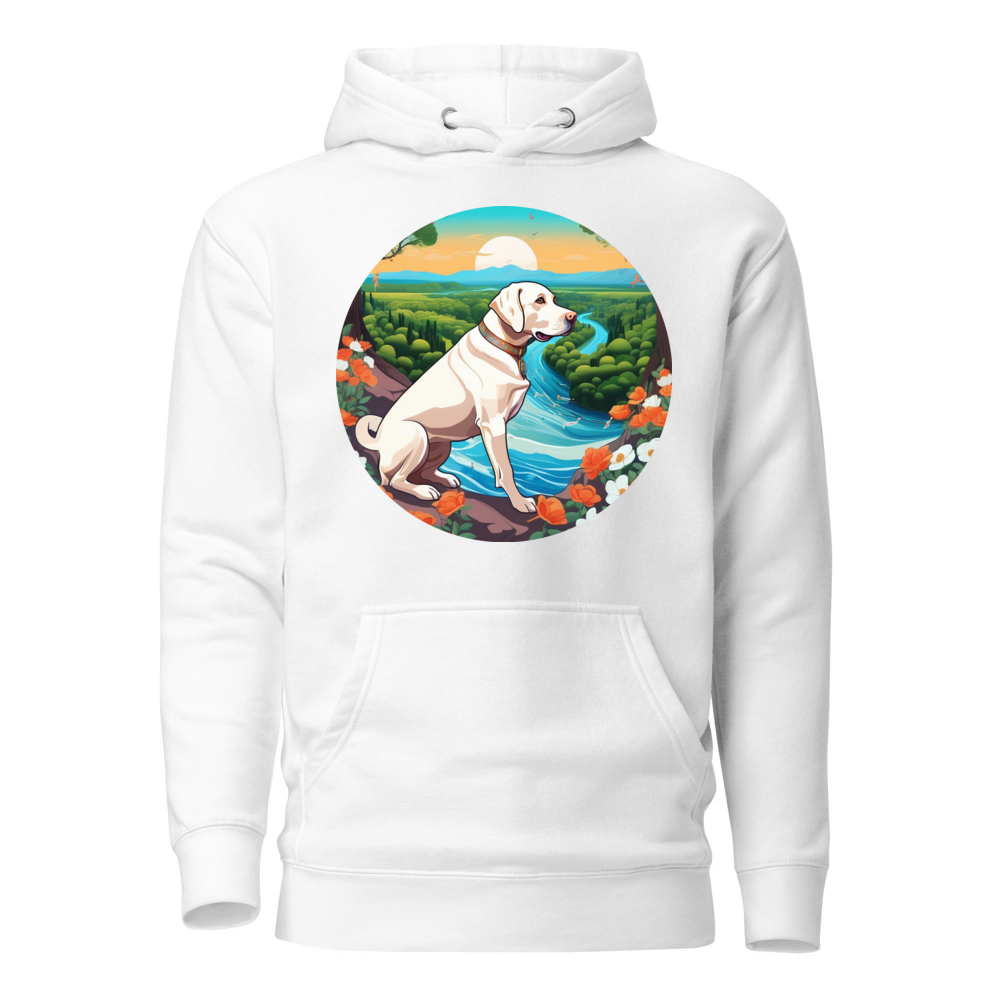 PugMug Custom White Labrador Retriever Hoodie