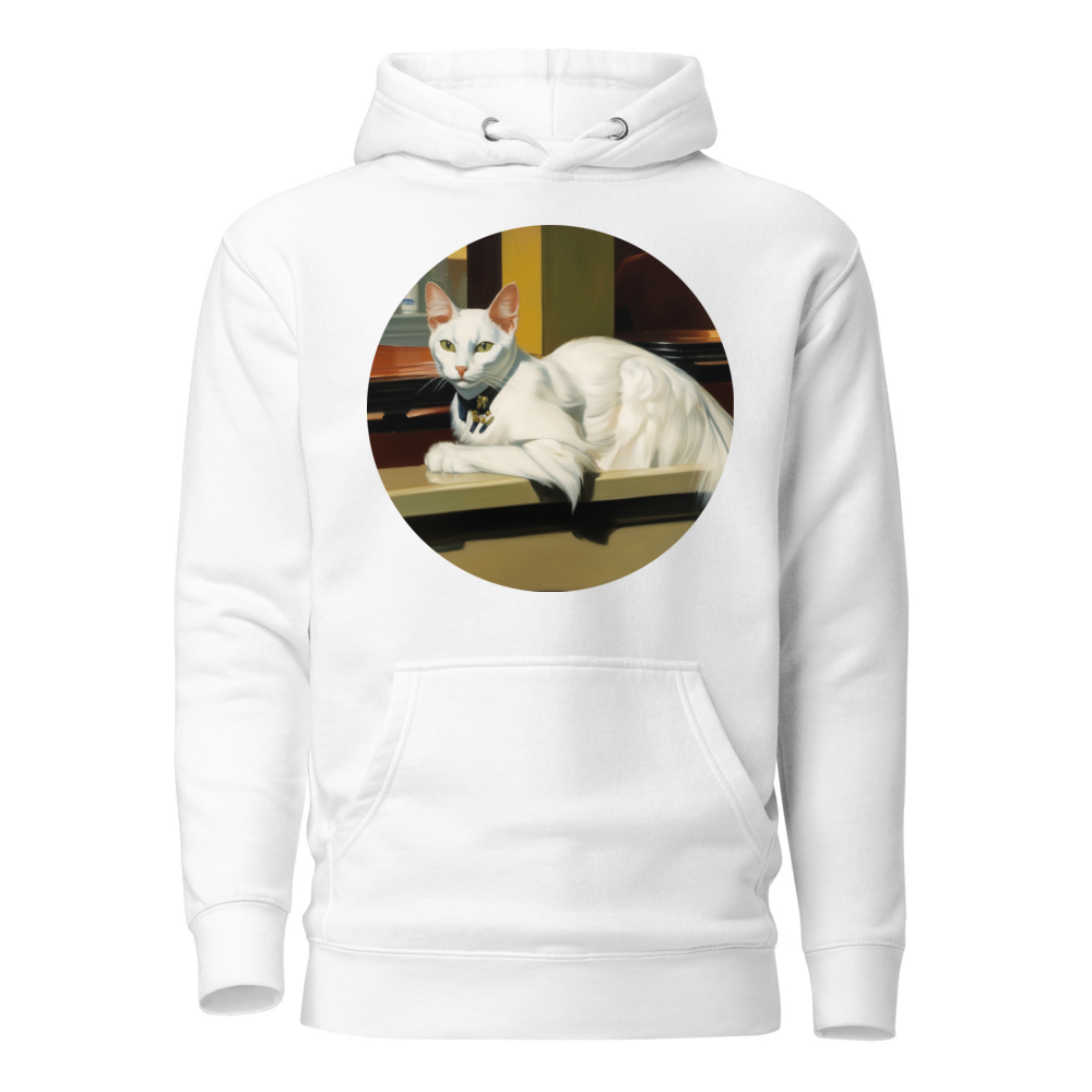 PugMug Custom White Companion Cat Hoodie