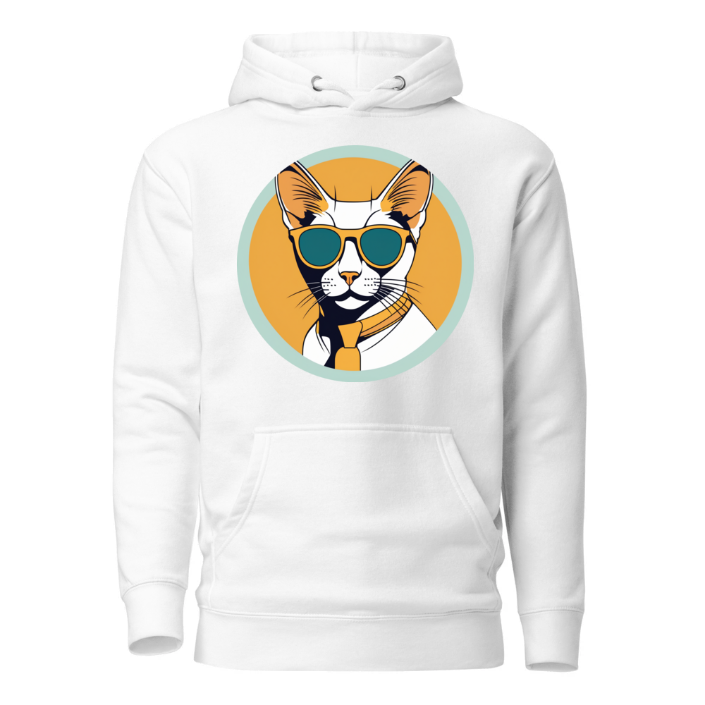 PugMug Custom White Abyssinian Cat Hoodie