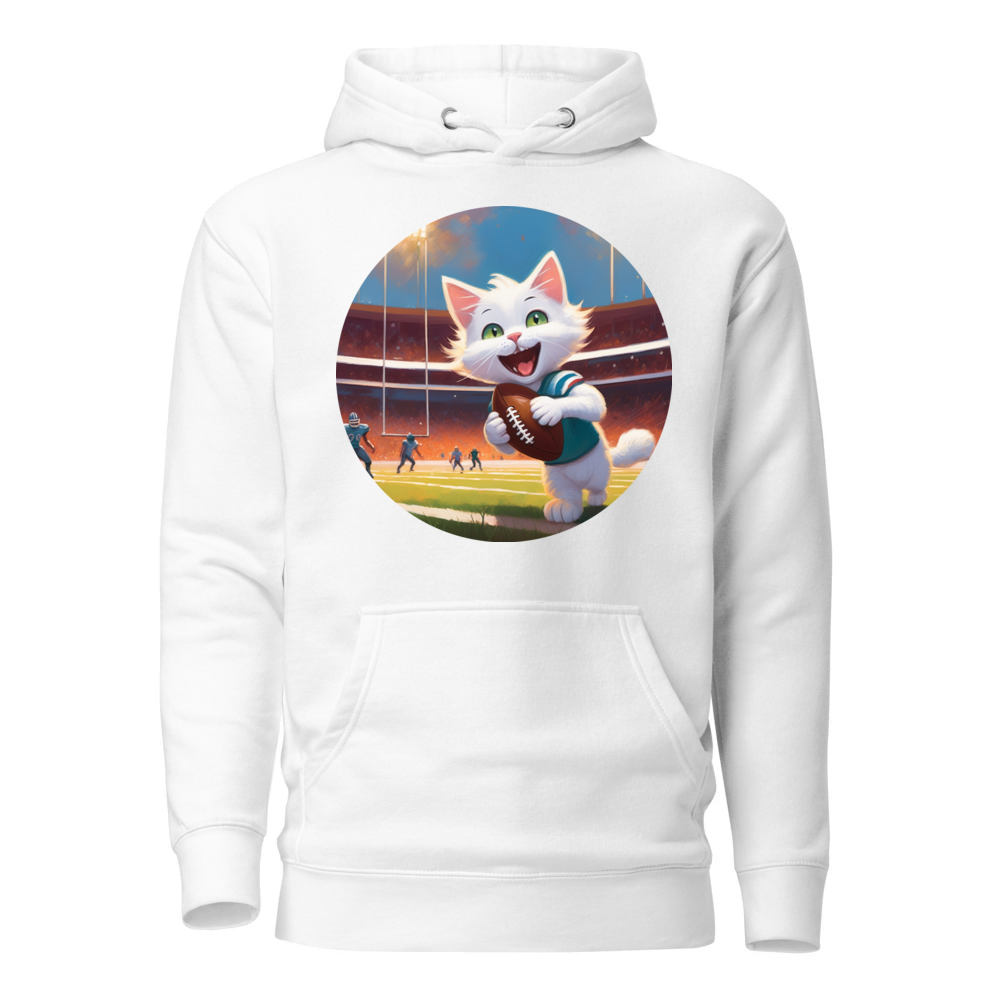 PugMug Custom White Companion Cat Hoodie