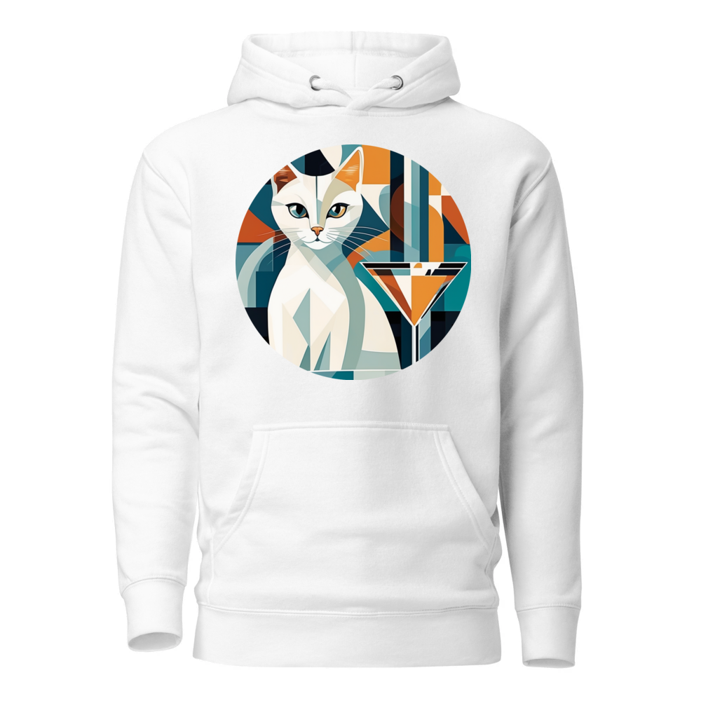 PugMug Custom White Companion Cat Hoodie