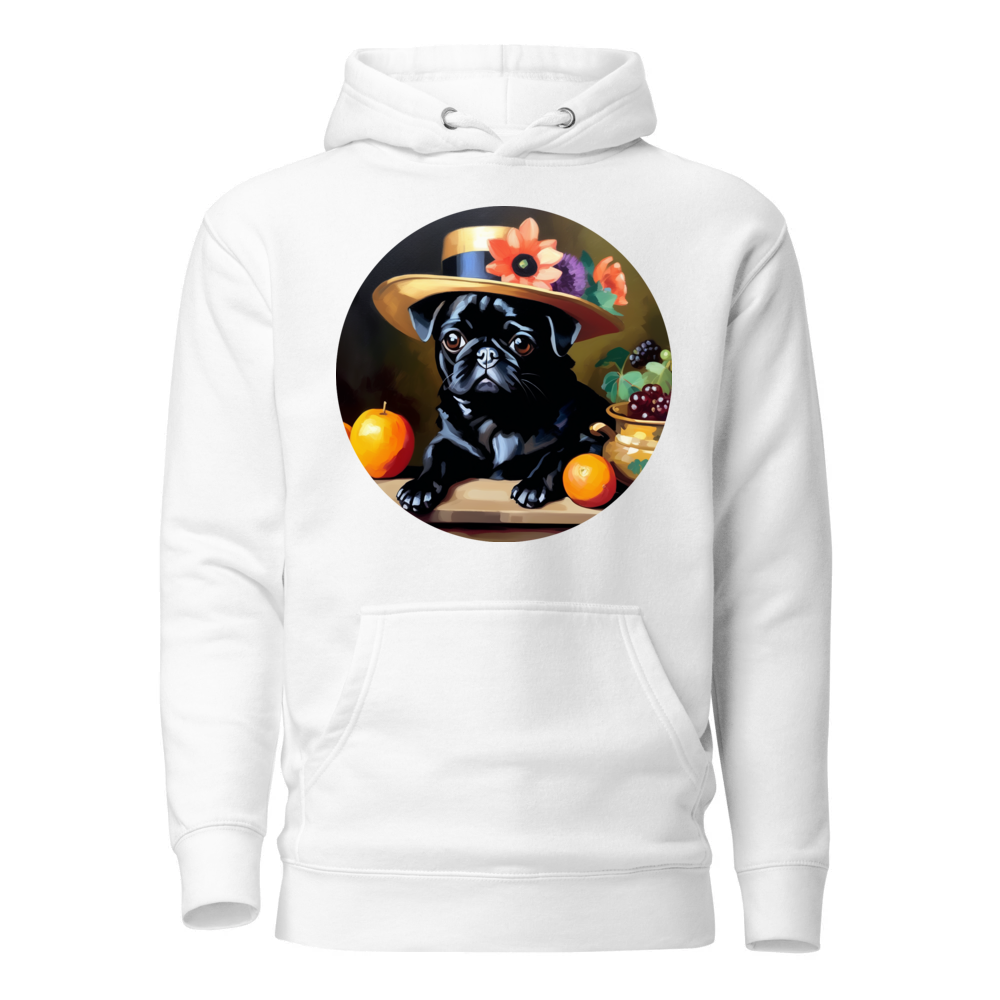 PugMug Custom Black Pug Hoodie
