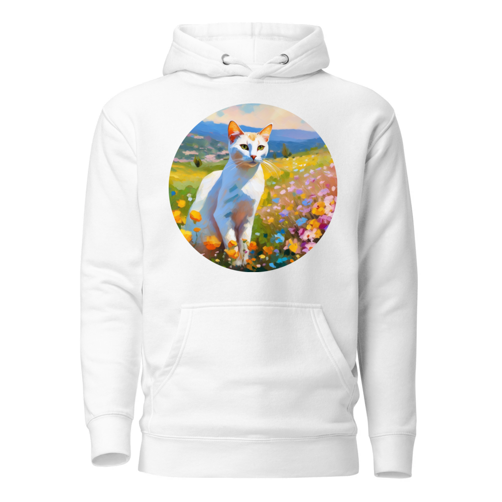 PugMug Custom White Abyssinian Cat Hoodie