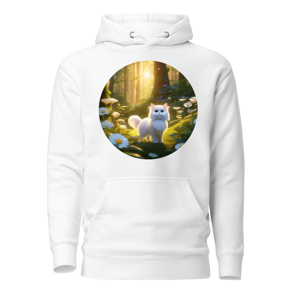 PugMug Custom White Persian Cat Hoodie