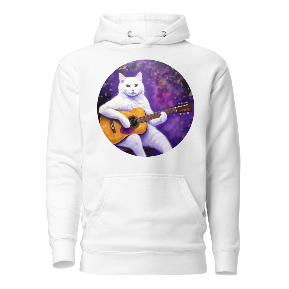 PugMug Custom White Companion Cat Hoodie