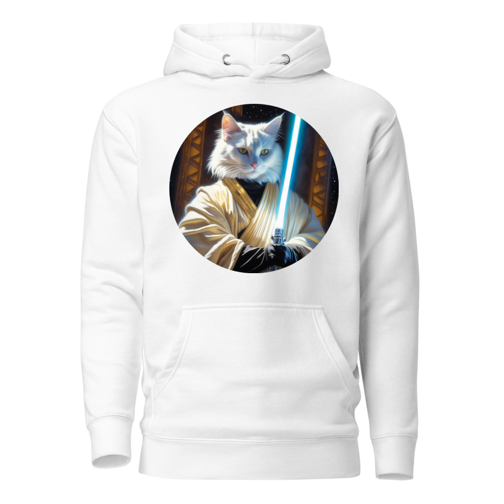 PugMug Custom White Companion Cat Hoodie