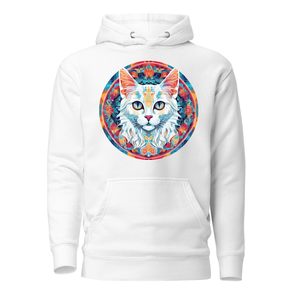 PugMug Custom White Companion Cat Hoodie