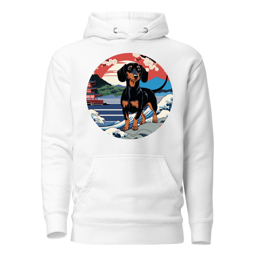 PugMug Custom Black Dachshund Hoodie