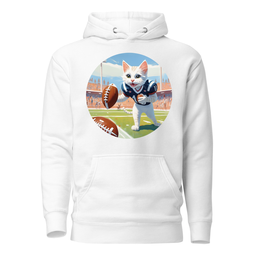 PugMug Custom White Companion Cat Hoodie