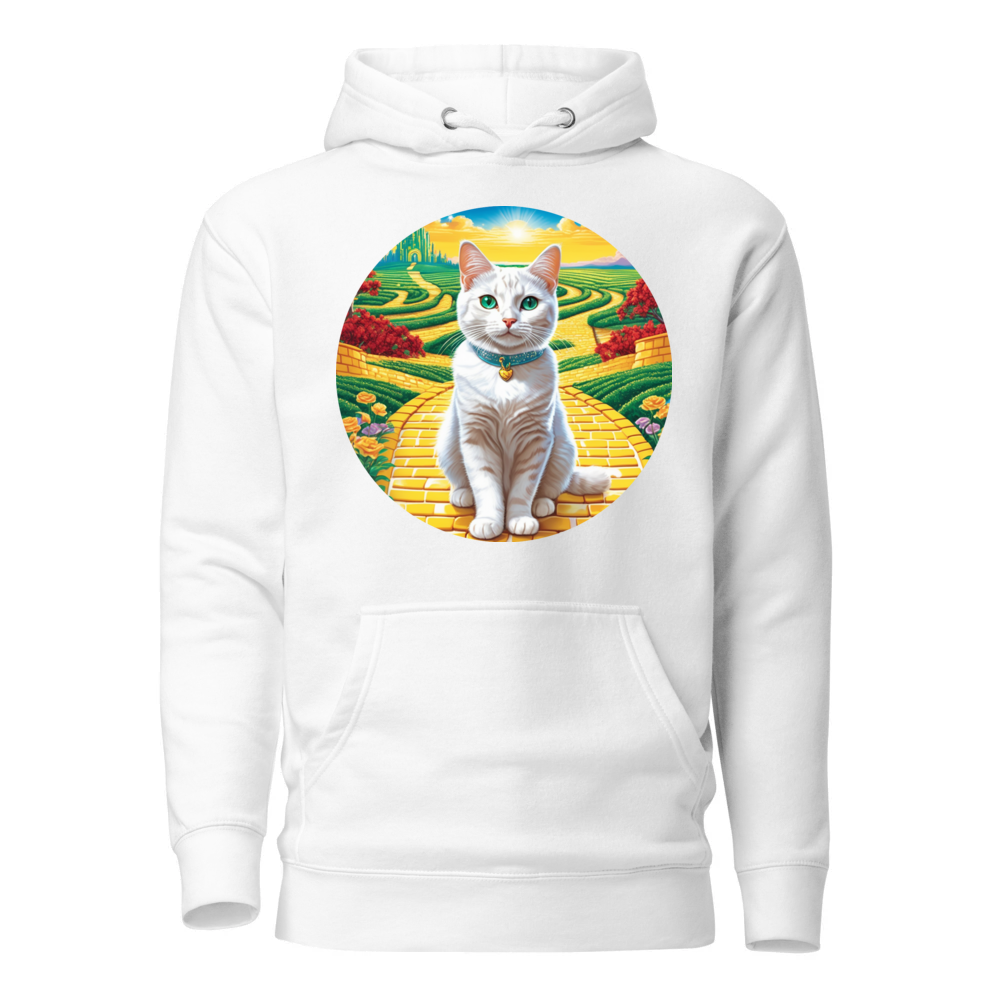 PugMug Custom White Companion Cat Hoodie