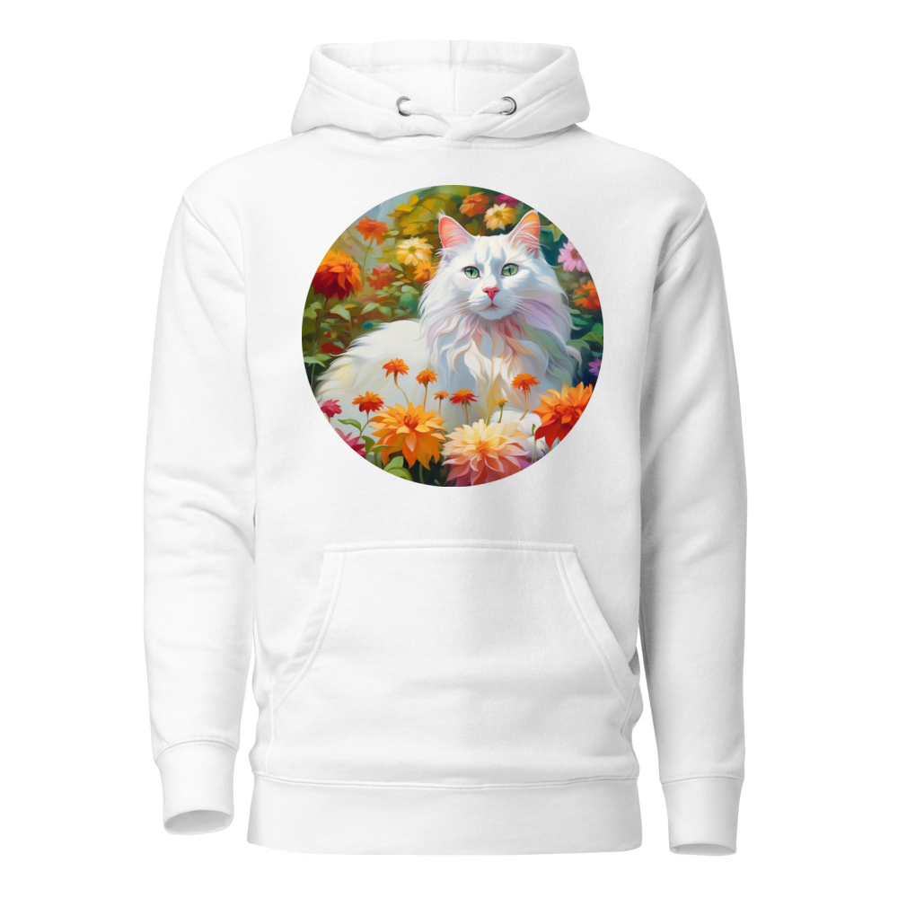 PugMug Custom White Companion Cat Hoodie