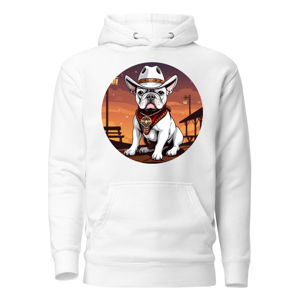 PugMug Custom White French Bulldog Hoodie