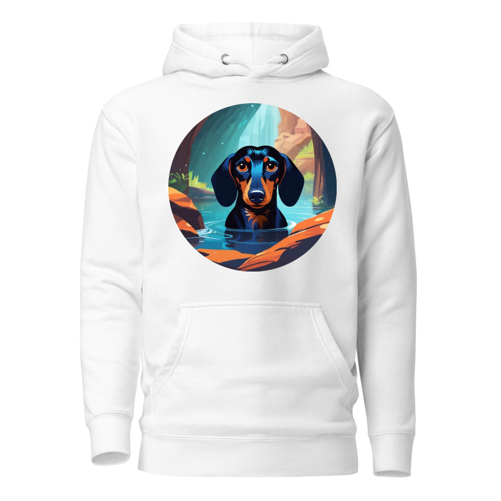 PugMug Custom Black Dachshund Hoodie