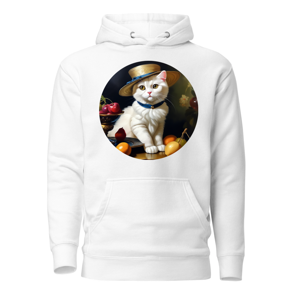 PugMug Custom White Scottish Fold Cat Hoodie