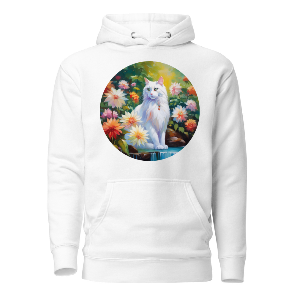 PugMug Custom White Companion Cat Hoodie
