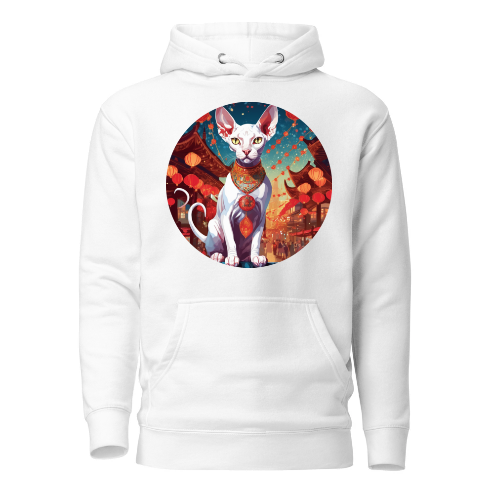 PugMug Custom White Sphynx Cat Hoodie