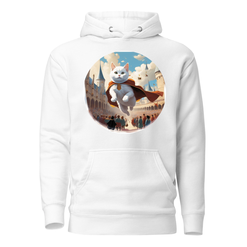 PugMug Custom White Companion Cat Hoodie