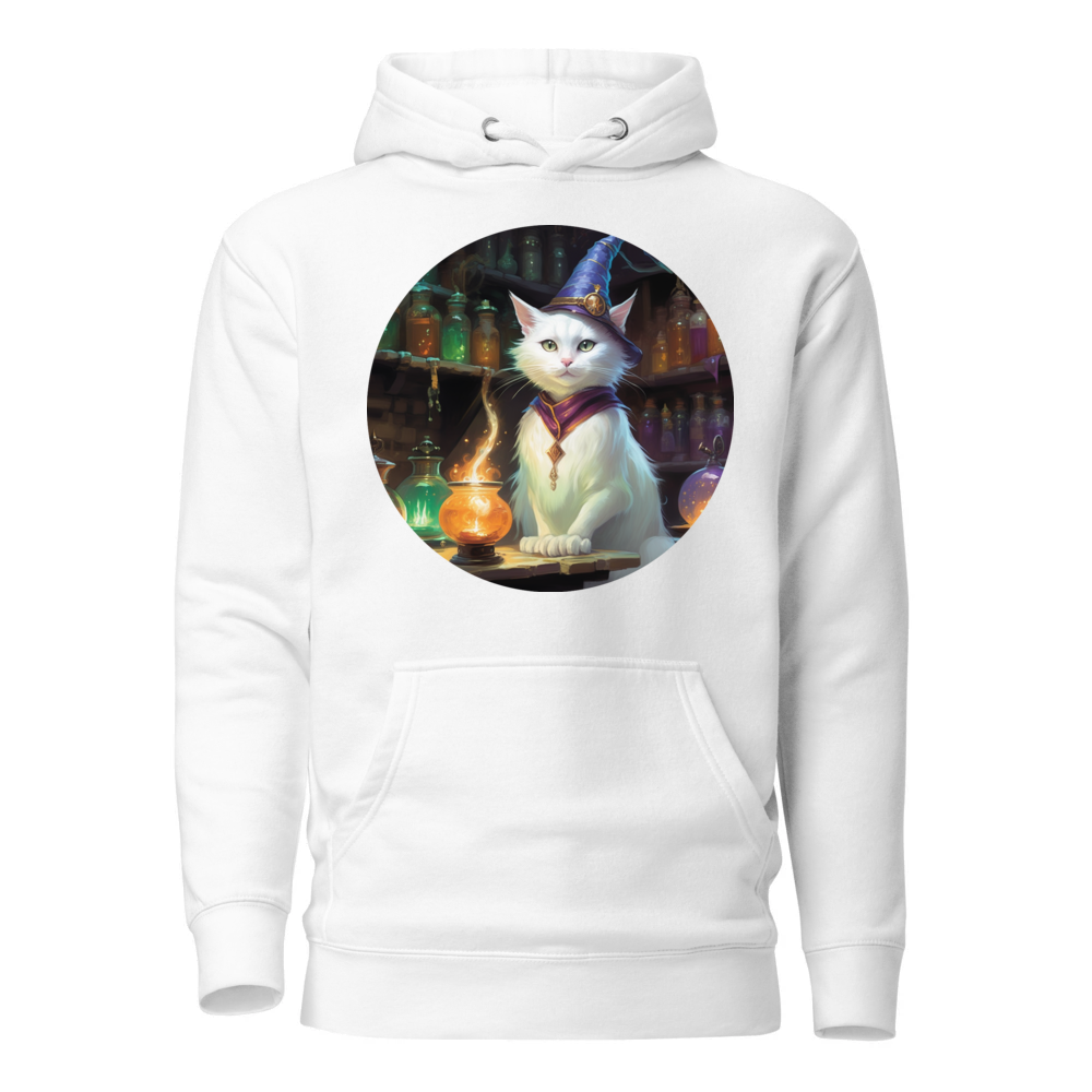 PugMug Custom White Companion Cat Hoodie