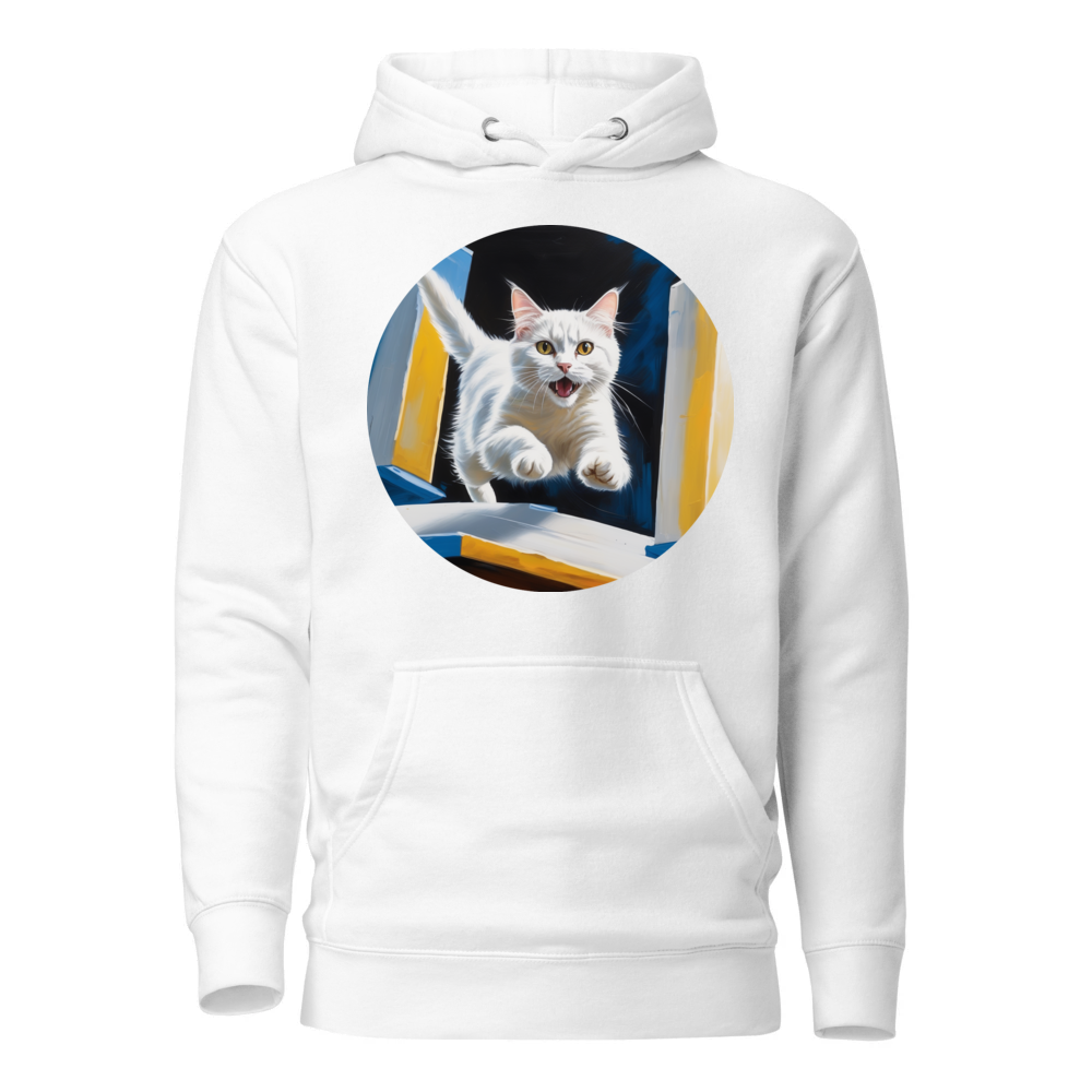 PugMug Custom White Companion Cat Hoodie