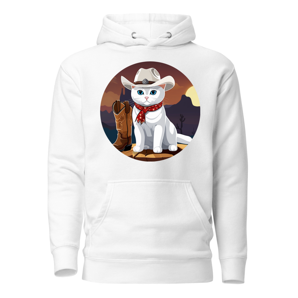 PugMug Custom White British Shorthair Cat Hoodie