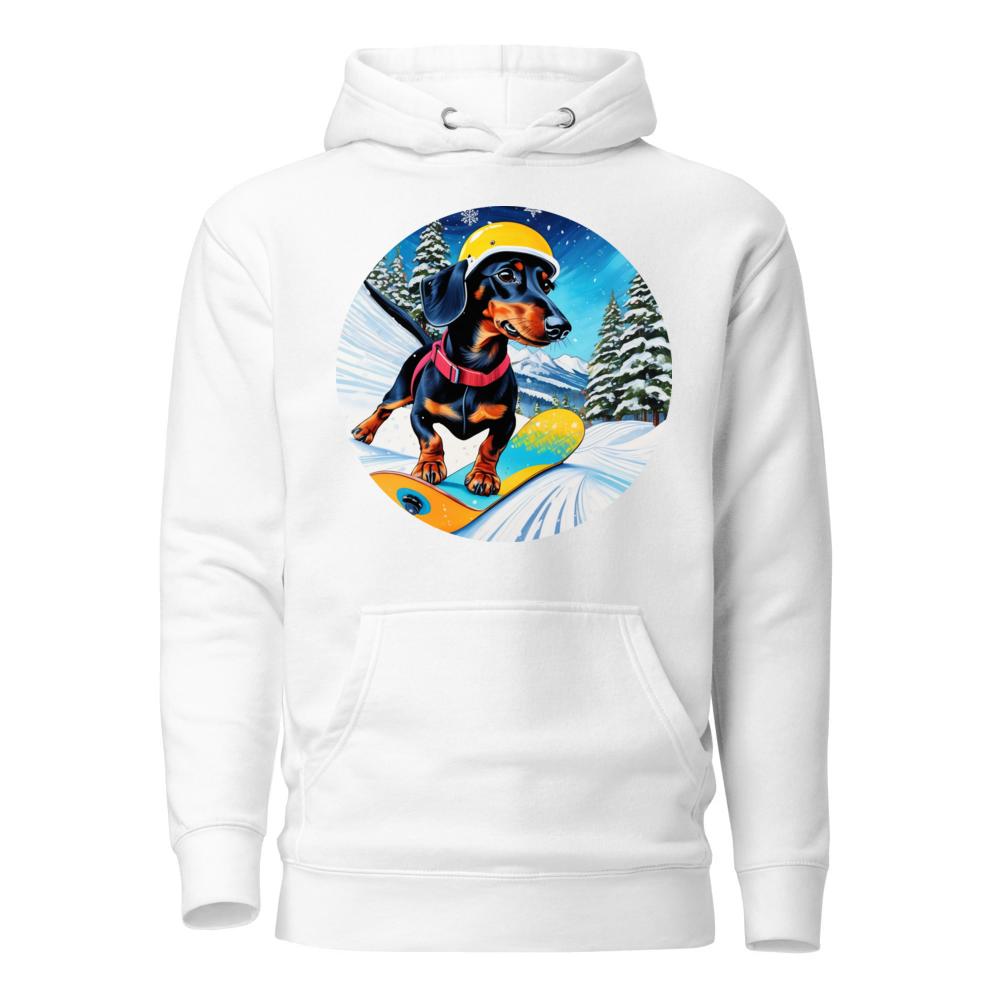 PugMug Custom Black Dachshund Hoodie