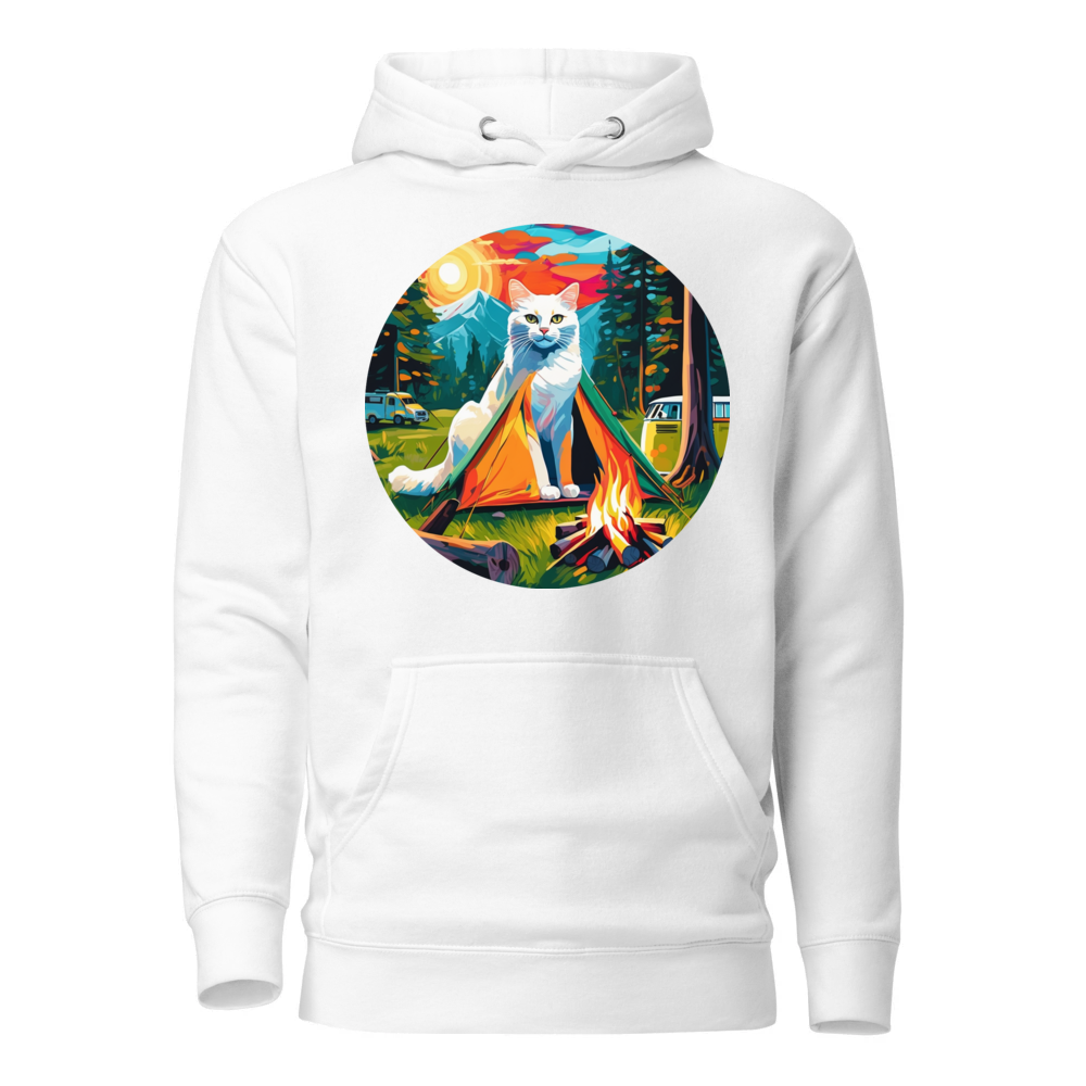 PugMug Custom White Companion Cat Hoodie
