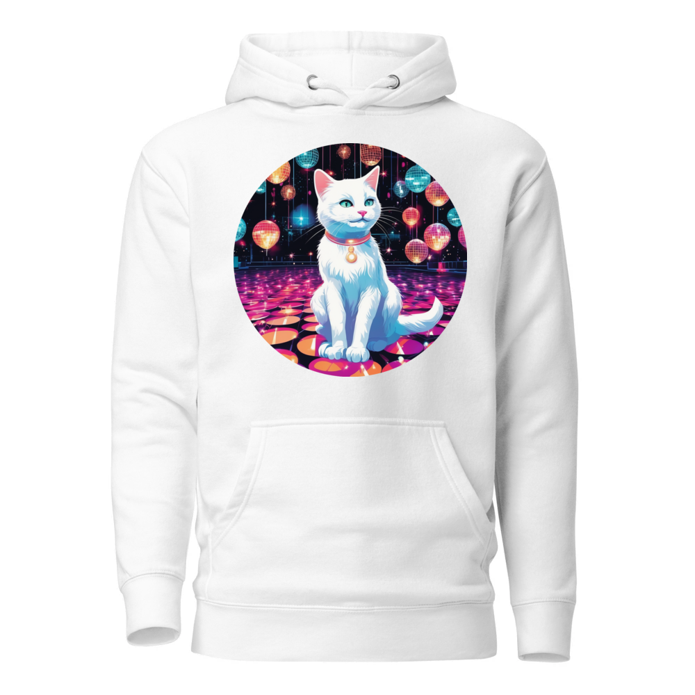 PugMug Custom White Companion Cat Hoodie