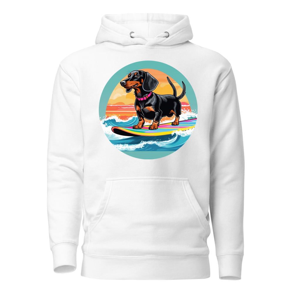 PugMug Custom Black Dachshund Hoodie