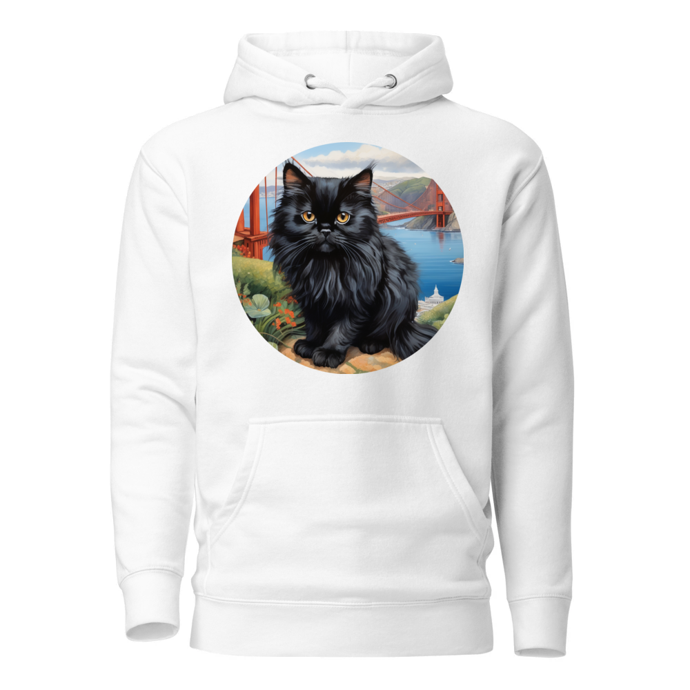 PugMug Custom Black Persian Cat Hoodie